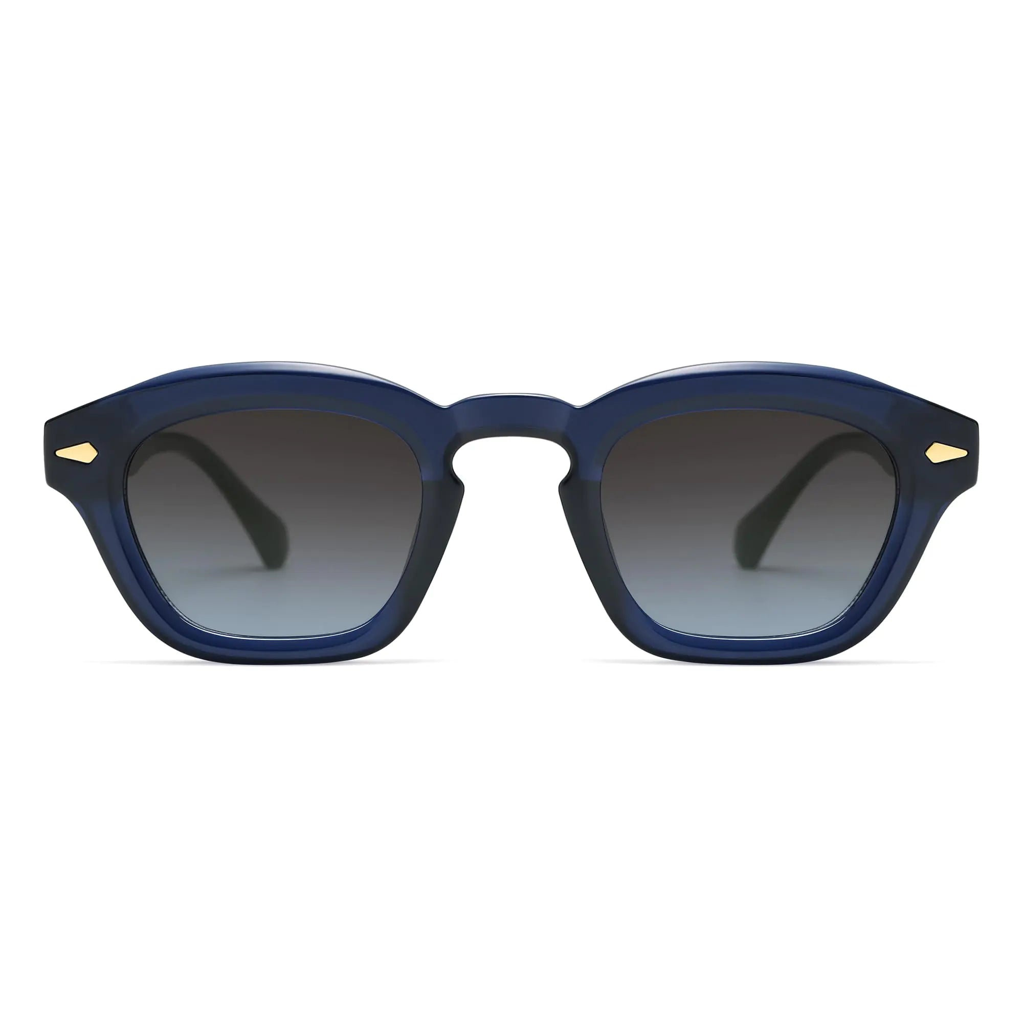 Appassal Retro Small Square Sunglasses for Women Mens Rectangle Sunnies AP3680MBlue/Gradient Blue